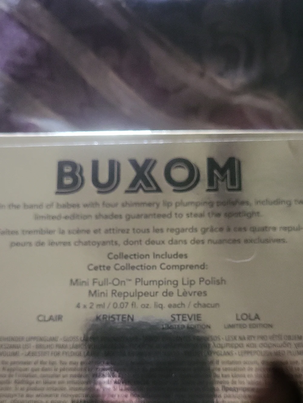 Buxom Limited Edition Box 4 Shimmery Lip Pumps Fab Minis